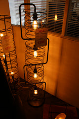 Vloerlamp 4x Ø25 Curl Cylinder - Charcoal