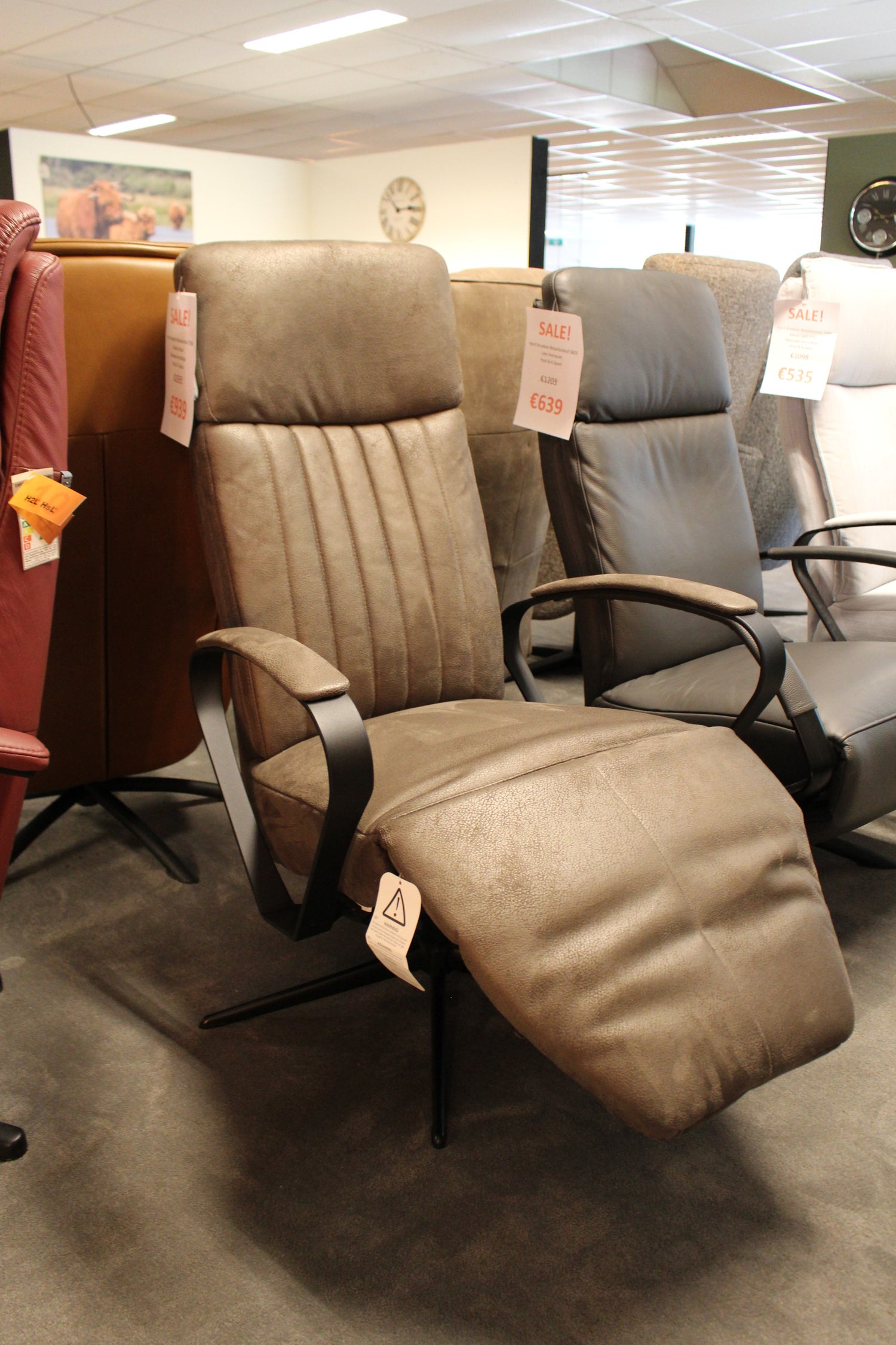 Hjort Knudsen Relaxfauteuil 7083 - Dakota Wood - Manueel verstelbaar
