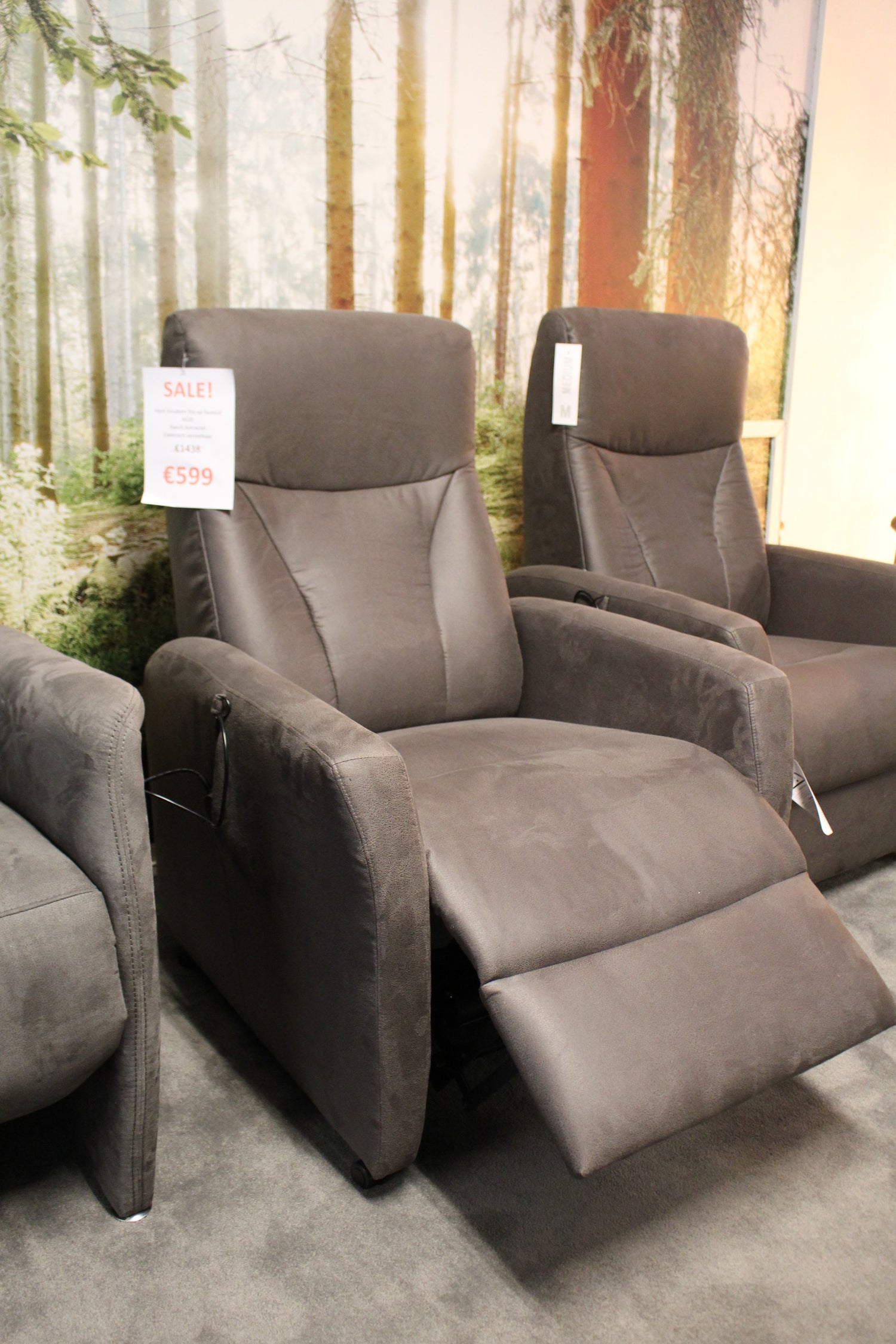 Hjort Knudsen Sta-op fauteuil 4320 - Ranch antraciet - Elektrisch
