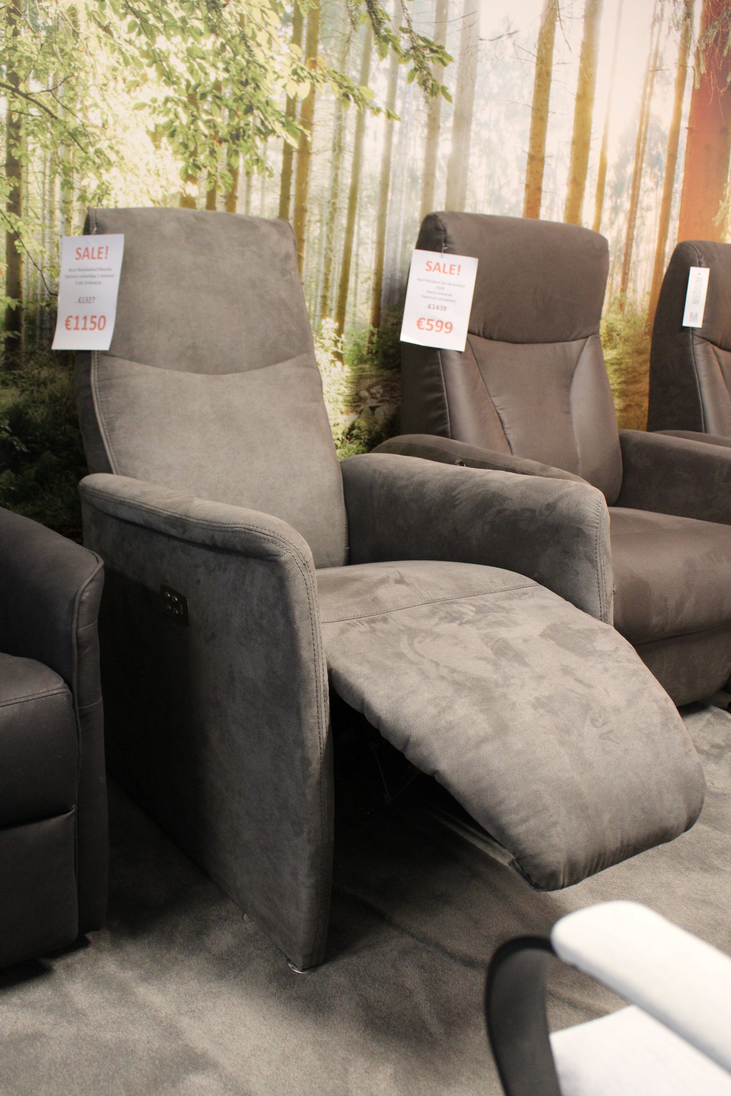 Recor Relaxfauteuil Mazurka - Cubio Donkergrijs