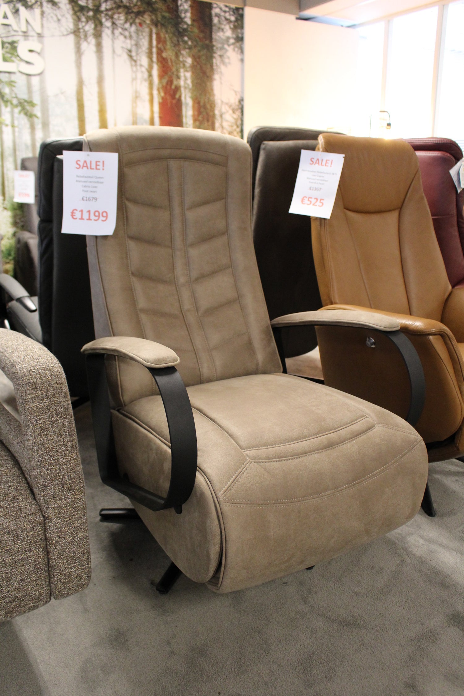 Relaxfauteuil Queen - Manueel - Cabrio Liver