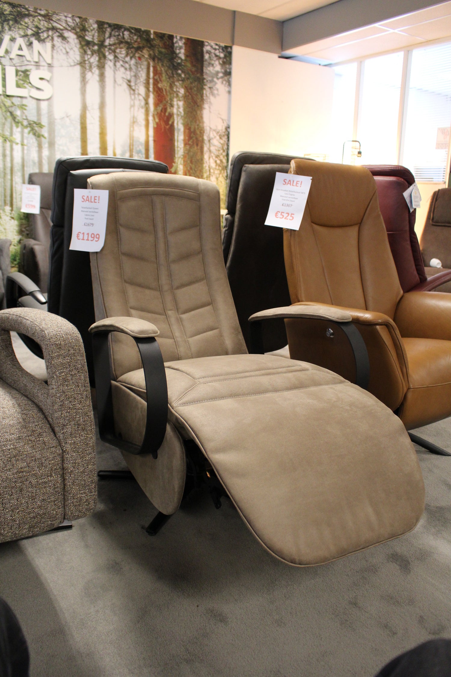 Relaxfauteuil Queen - Manueel - Cabrio Liver