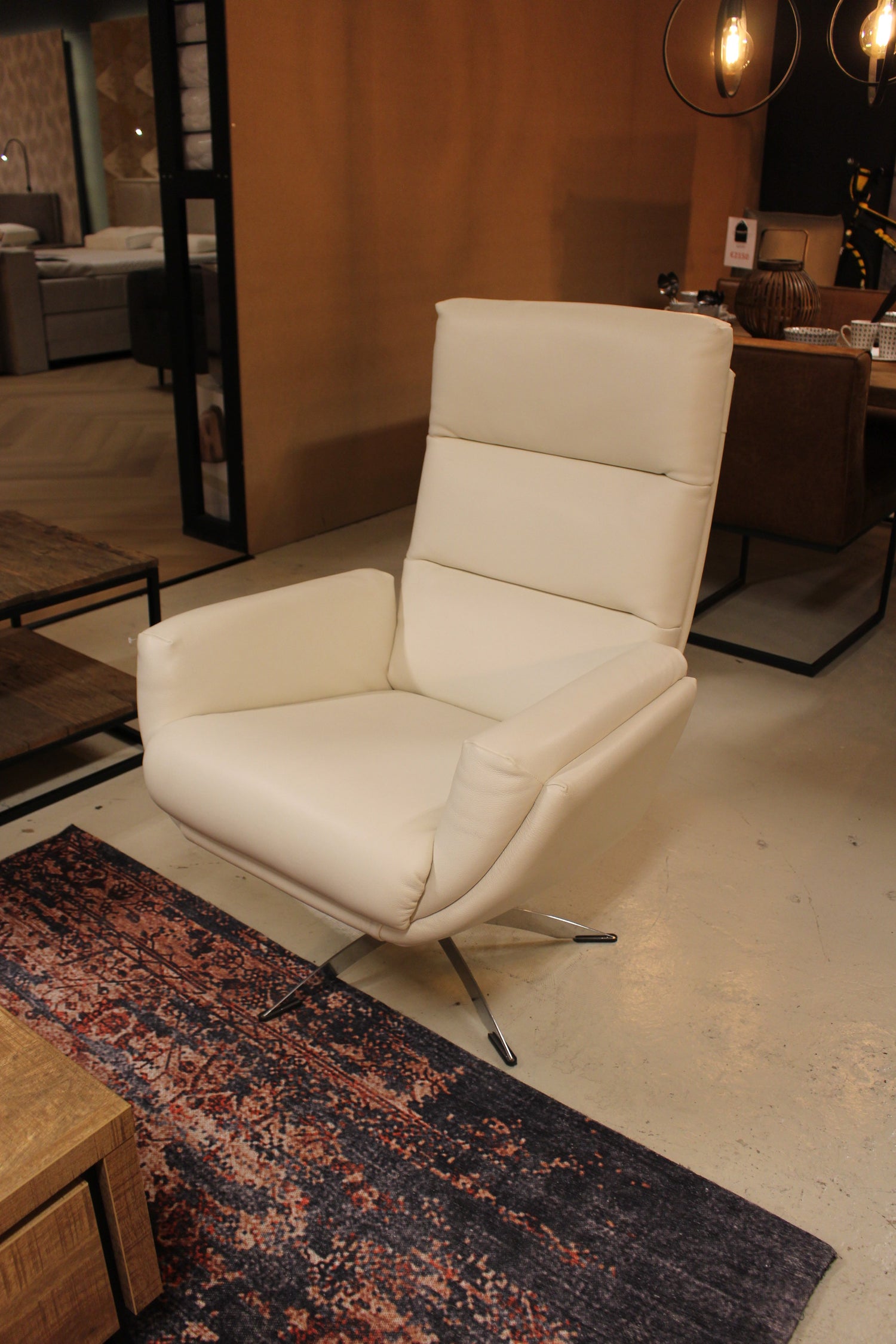 Hjort Knudsen Fauteuil 1440 - Leer Wit
