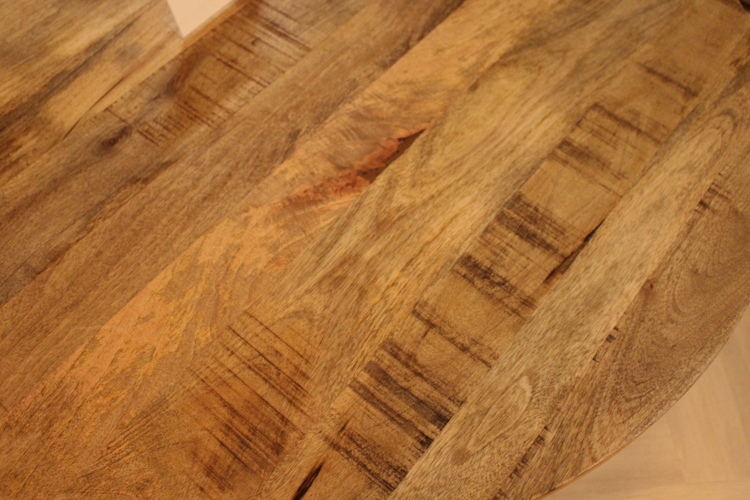 Eettafel Benson Ø120cm - Mangohout Naturel
