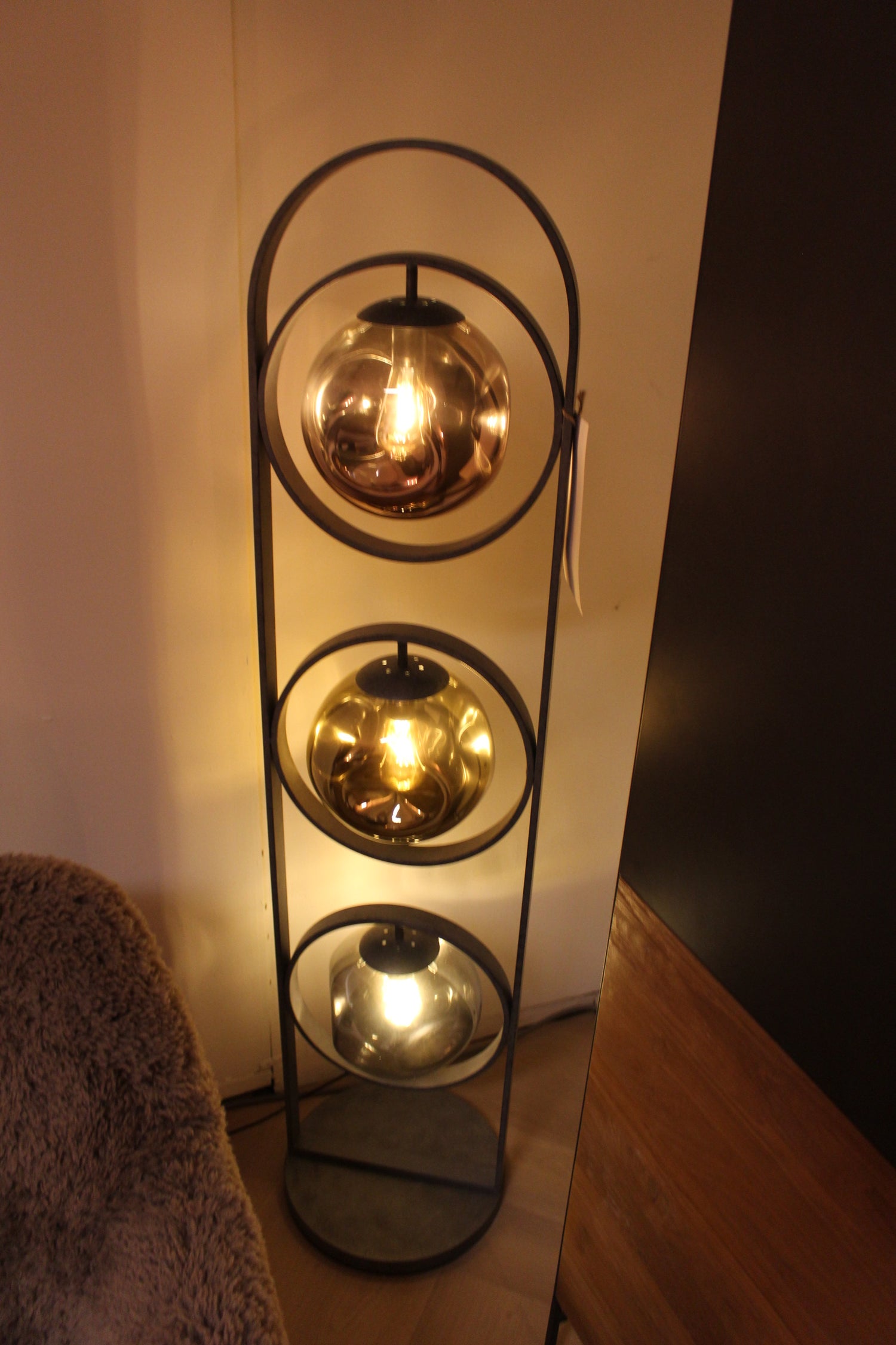Vloerlamp 3L Stellar - Oud zilver