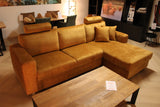 Hoekbank Wolvega - Stof 773 Velvet Gold - 268x165cm