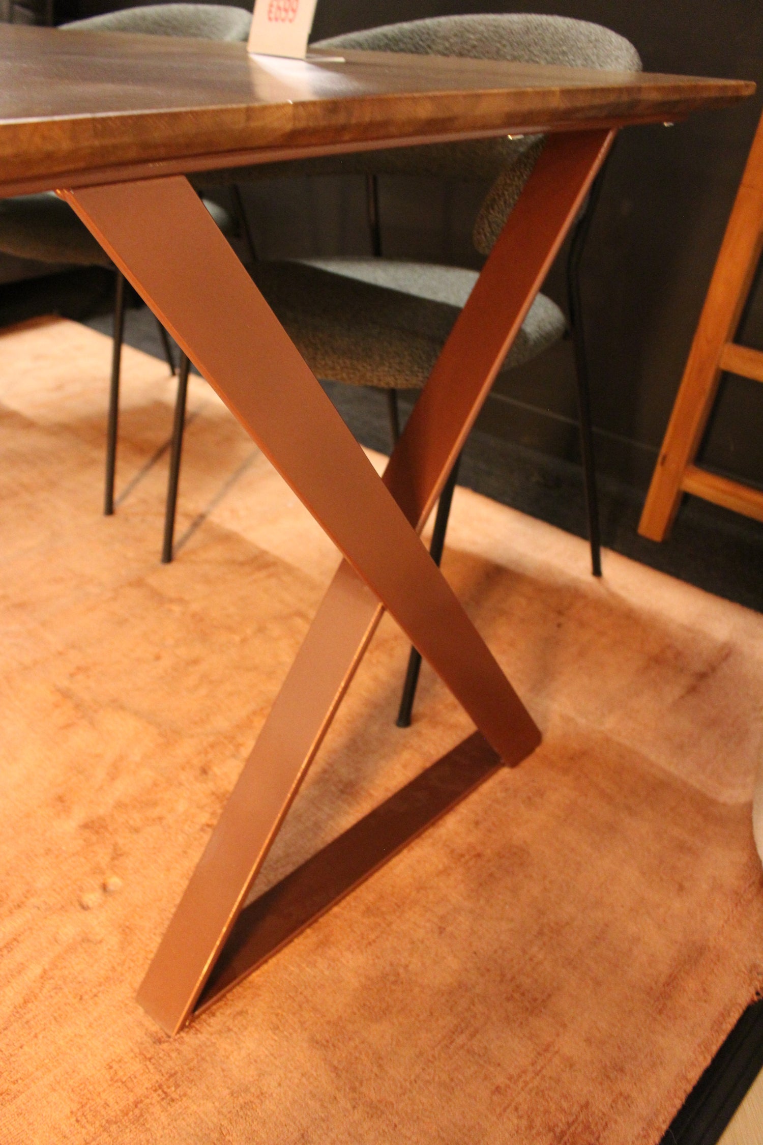 Eettafel Jasper - 160x90cm - Mangohout Walnoot Finish