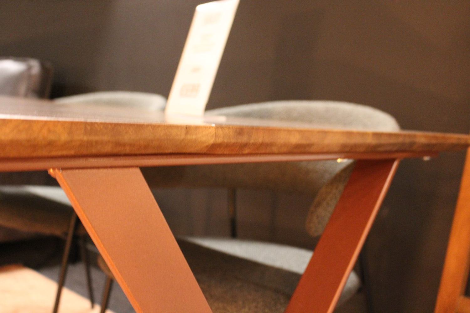 Eettafel Jasper - 160x90cm - Mangohout Walnoot Finish