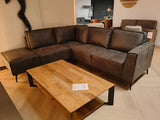 Hoekbank Rens -  Microleder Antraciet - 230x250 cm