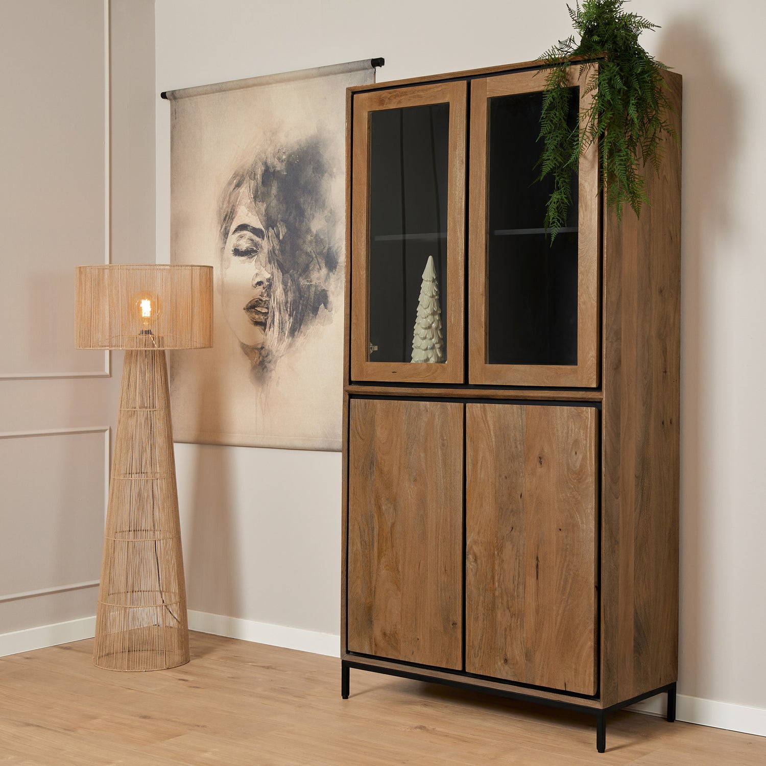 Vitrinekast RichWood | 100 cm