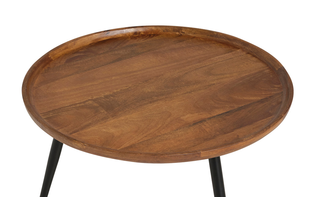 Benny coffee table Ø75, metal legs