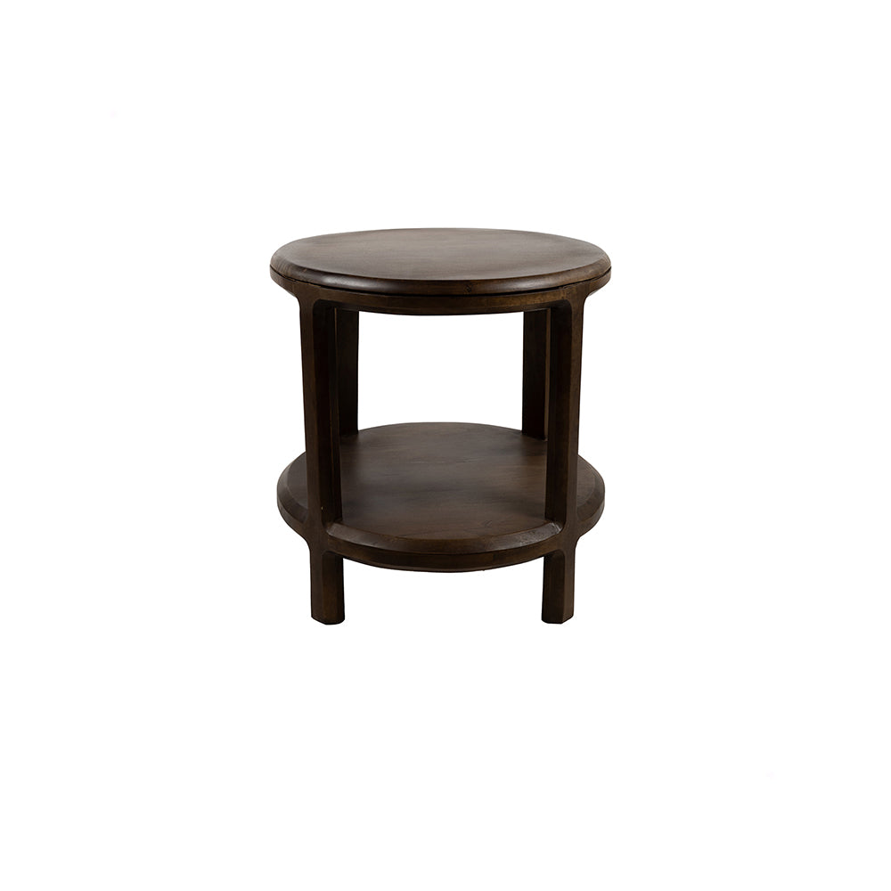 Side table Ø50, H50, Bruin Walnoot