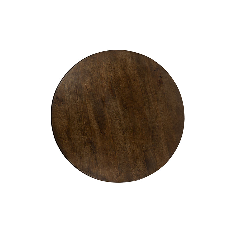 Side table Ø50, H50, Bruin Walnoot
