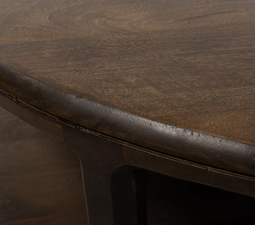 Side table Ø50, H50, Bruin Walnoot