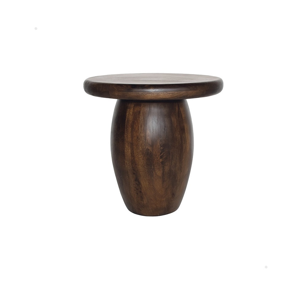 Side table Ø50, H50, Mango Walnut