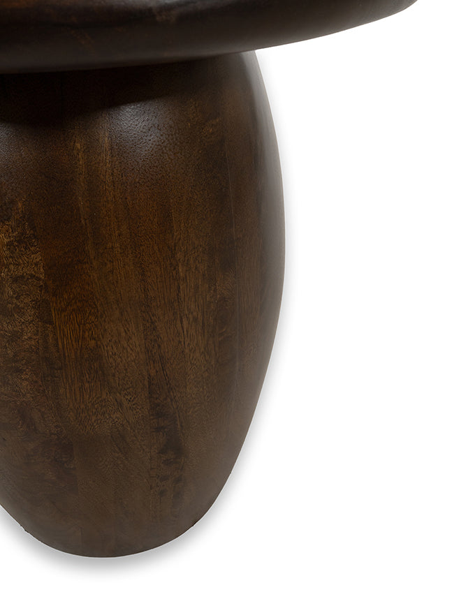 Side table Ø50, H50, Mango Walnut