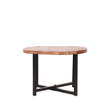 LABEL51 Bijzettafel Dex - Ruw - Mangohout - Rond - 60 cm