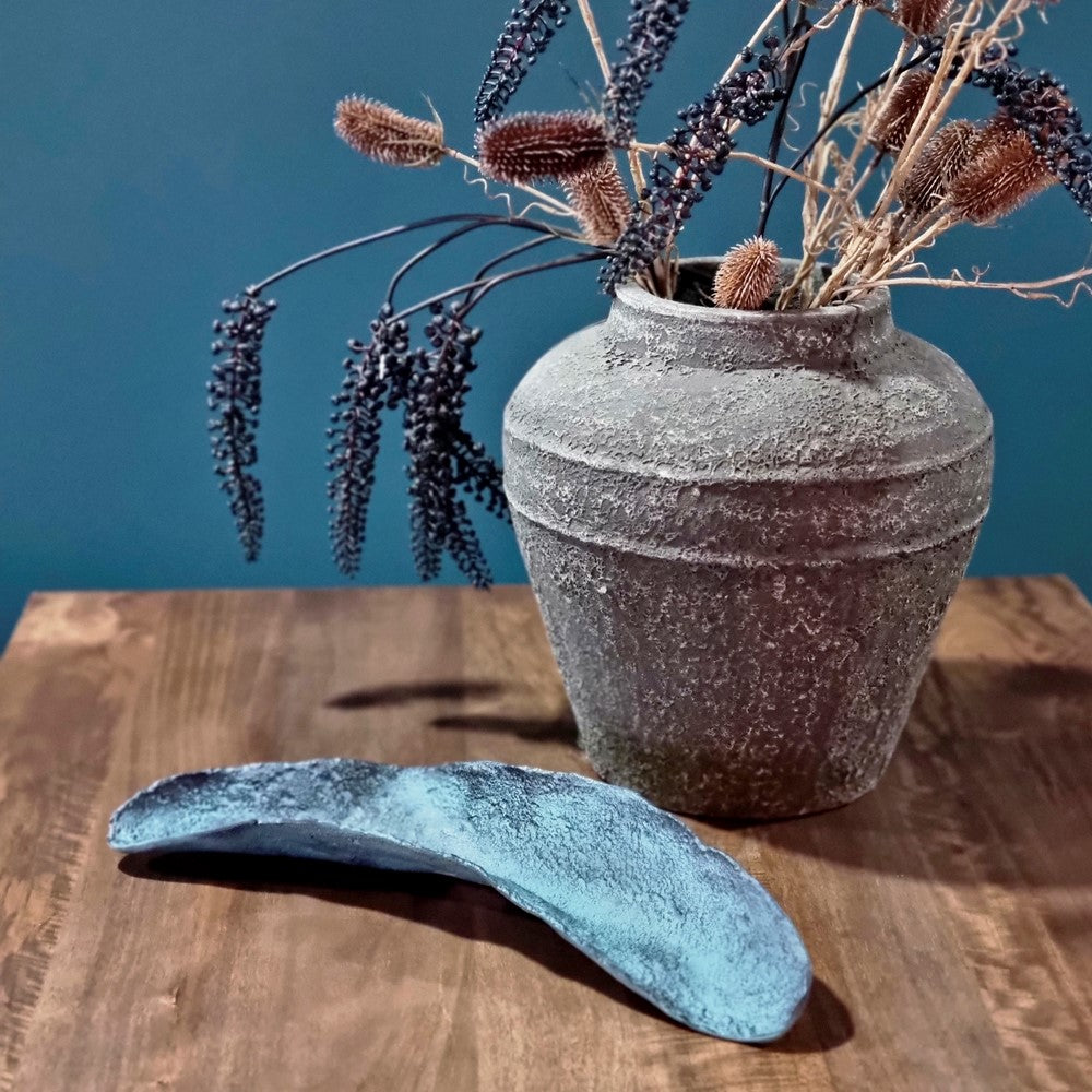 Dienblad Decoratief Blauw Patina (set van 4)