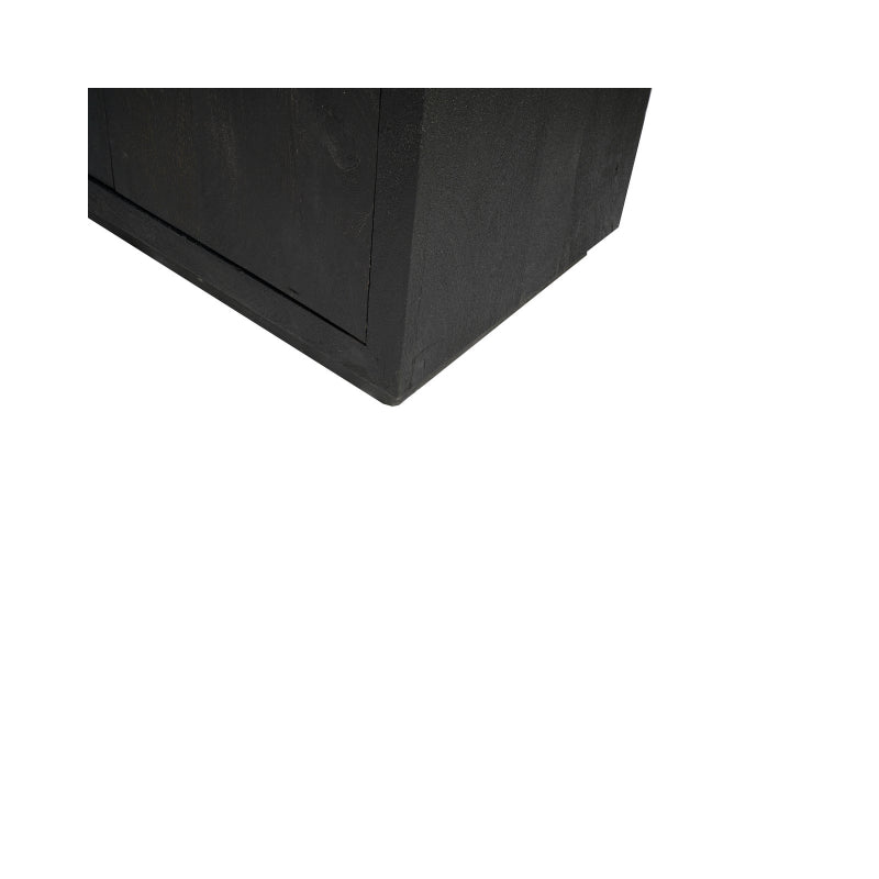 Bookcase Brussels Black | 5 compartments - 2 doors
