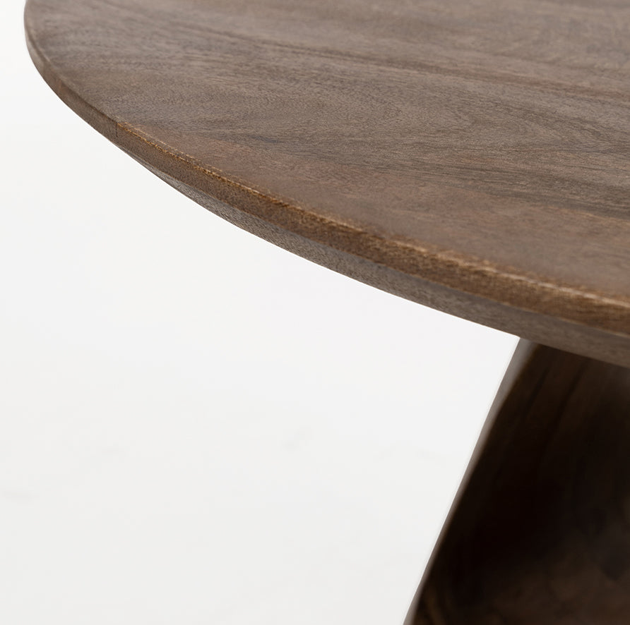 Bremen salontafel Ø60, H45, Bruin Walnoot