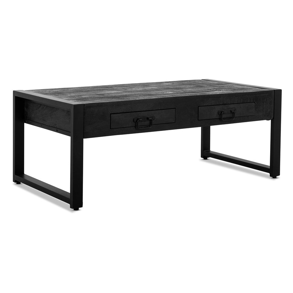 Salontafel Britt Zwart met Laden 120