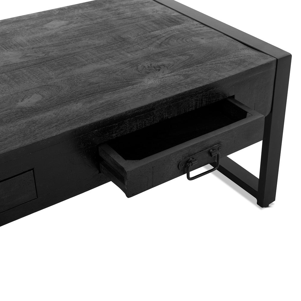 Salontafel Britt Zwart met Laden 120