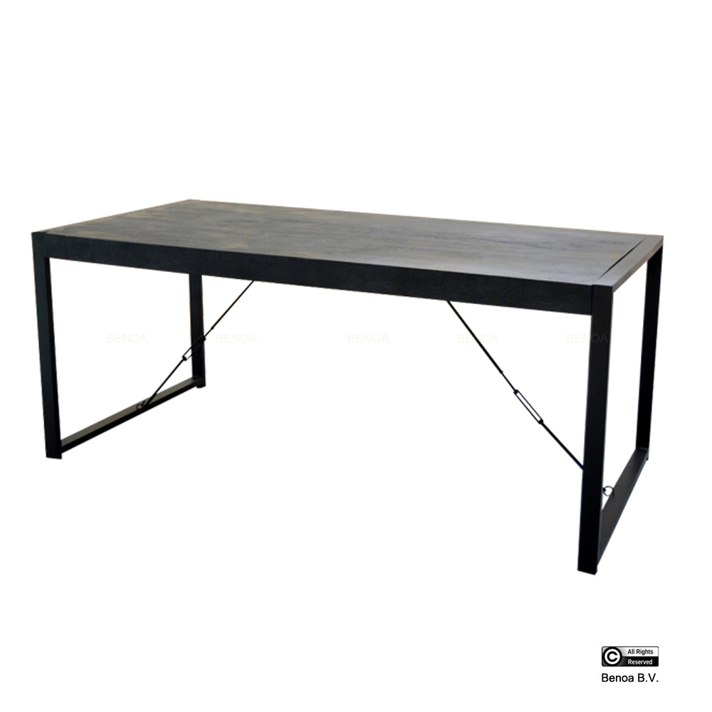 Britt Eettafel Zwart 180