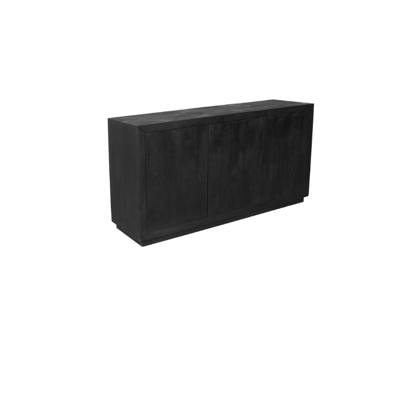 Dressoir Brussel Zwart 3 deuren | 150 cm