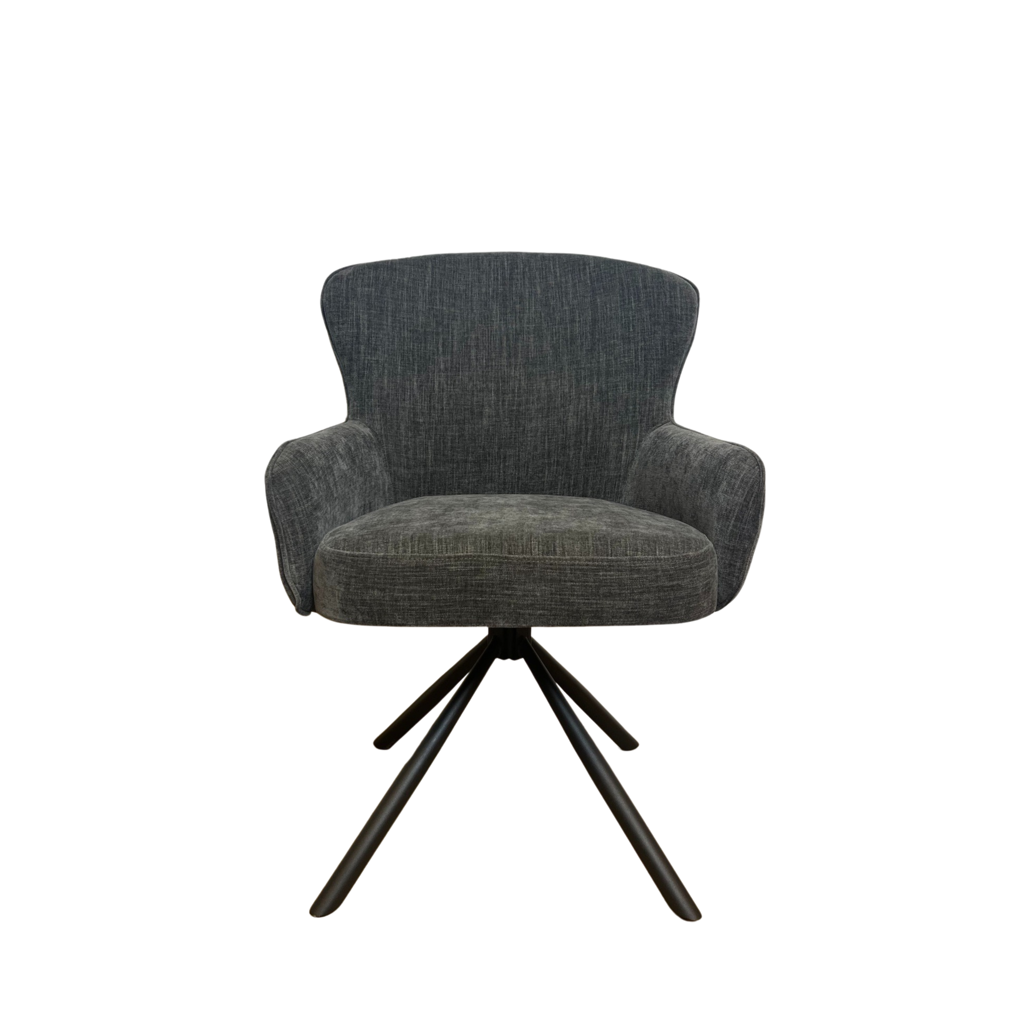 Eetkamerstoel Hanna | Charcoal brown (Set van 2)