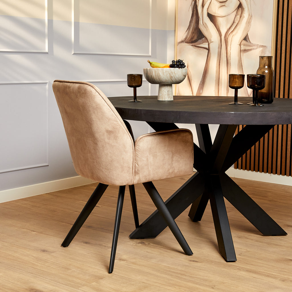 Eetkamerstoel Nova | Beige (Set van 2)