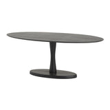 Eetkamertafel 160, ovaal, Zwart