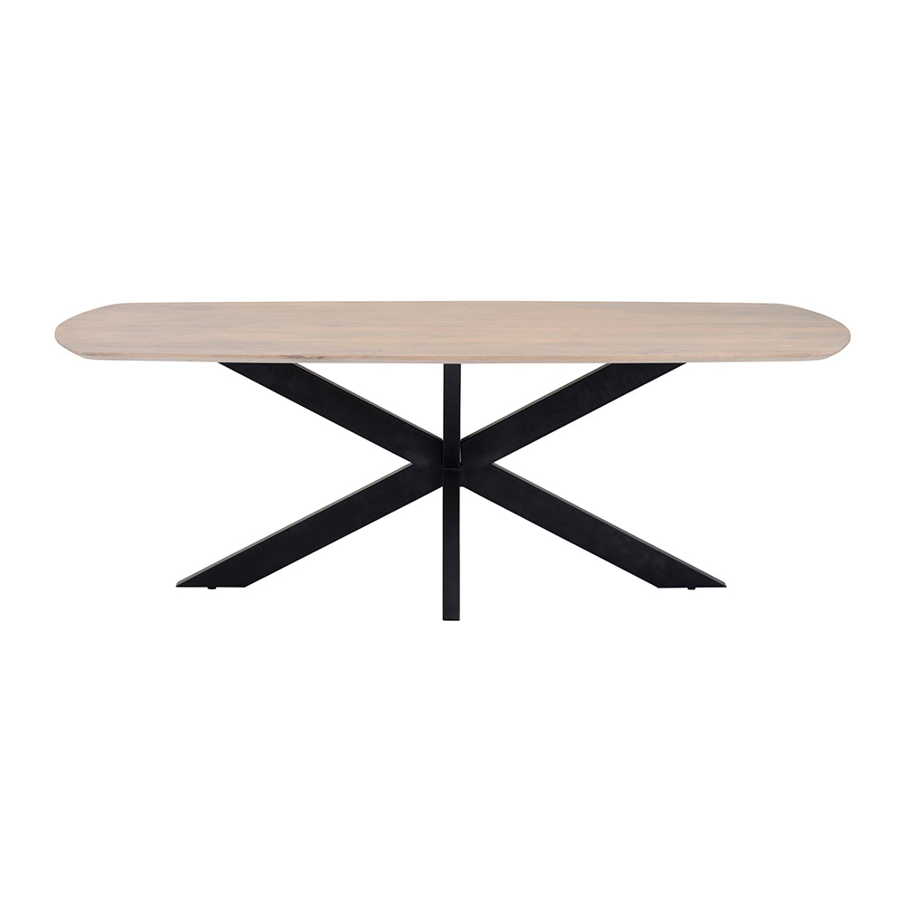 Eetkamertafel deens ovaal 230, Mango Ashblond