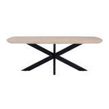 Eetkamertafel deens ovaal 230, Mango Ashblond
