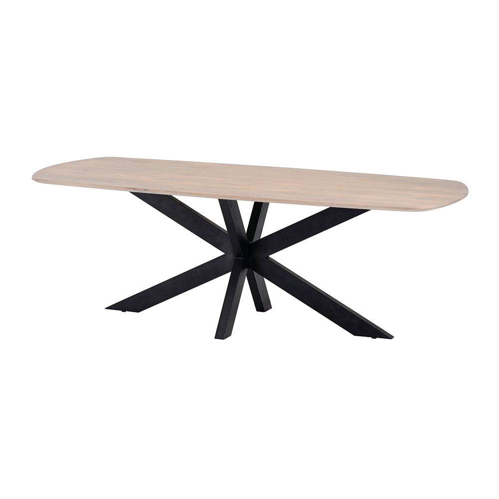 Eetkamertafel deens ovaal 230, Mango Ashblond