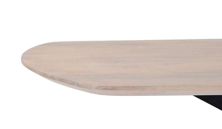 Eetkamertafel deens ovaal 230, Mango Ashblond