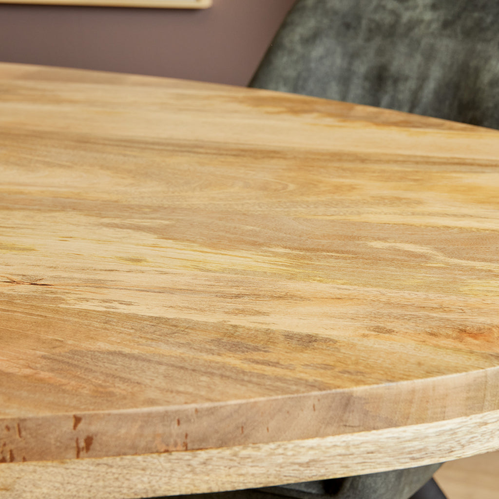 Eetkamertafel Denver | Rond | Mangohout | 120 cm
