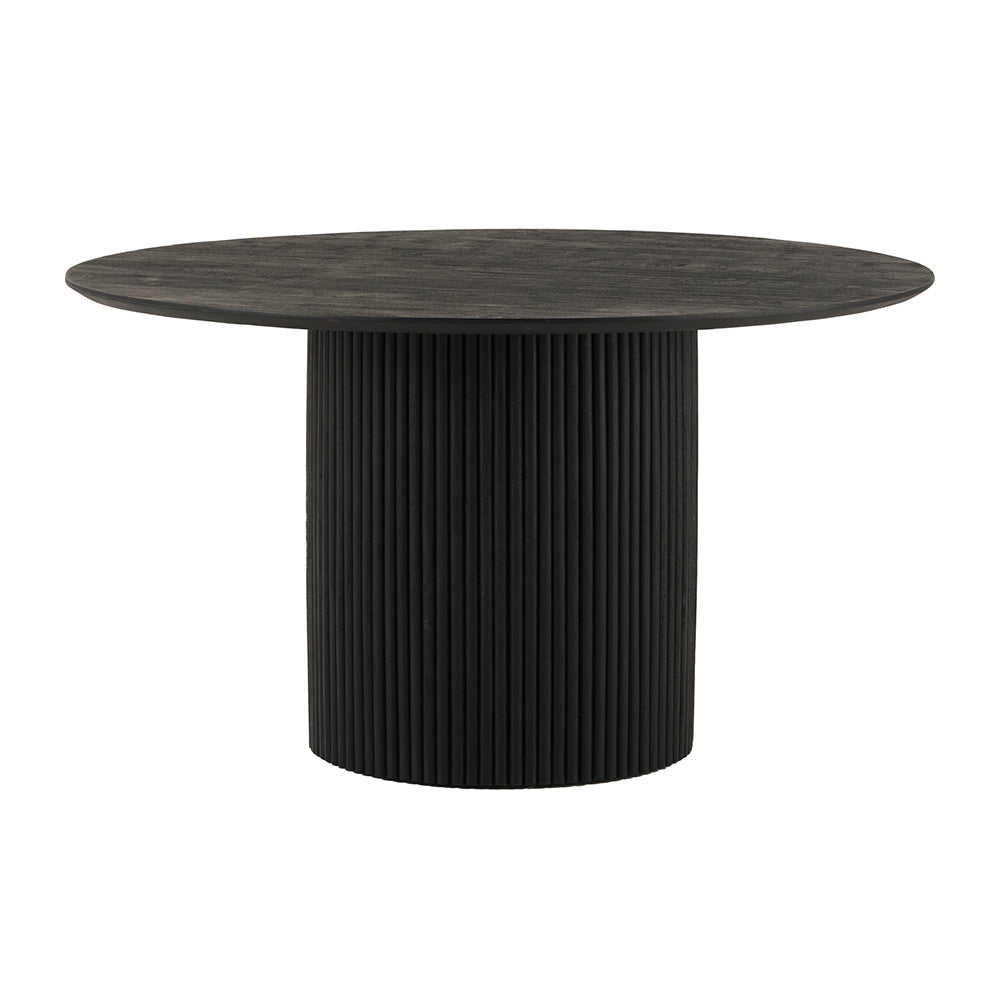 Eettafel Ø140, Acacia Black
