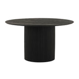 Eettafel Ø140, Acacia Black