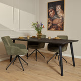Eettafel Omaha Zwart | 200 cm