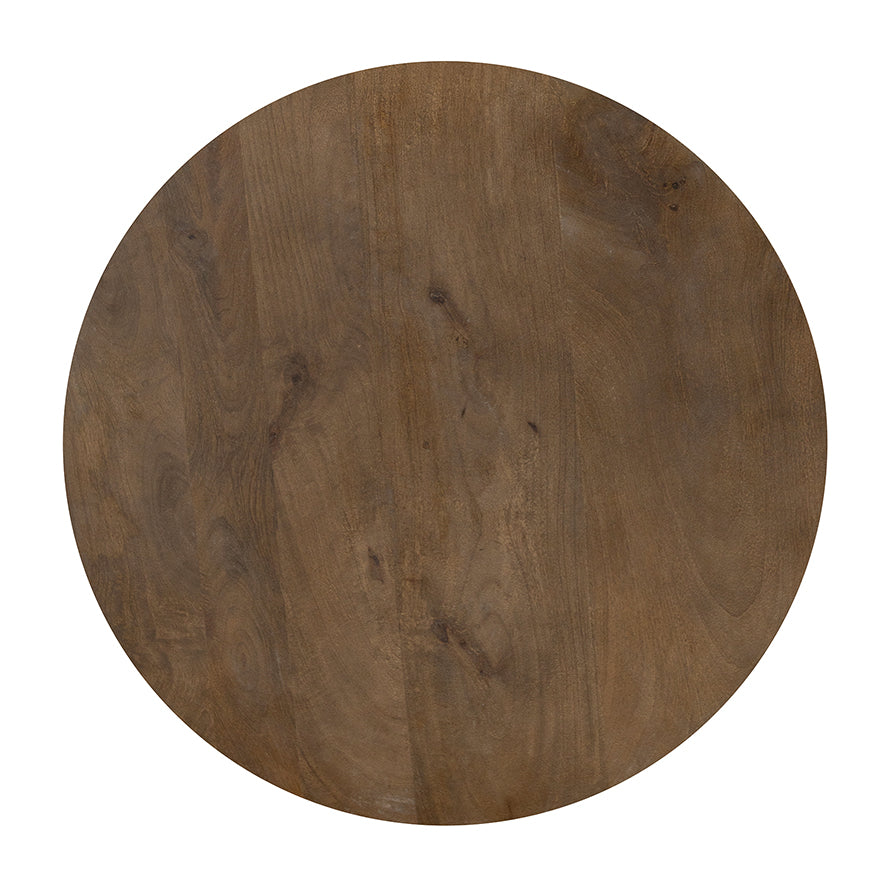 Karl salontafel Ø60, H38, Bruin Walnoot