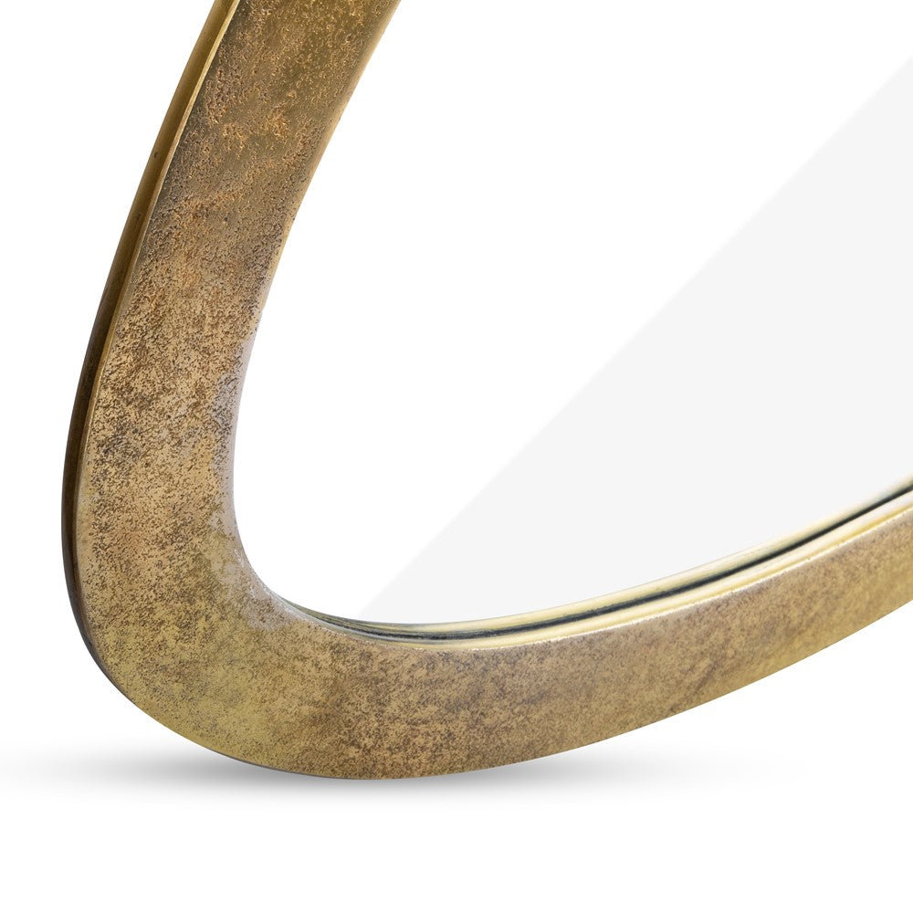 Mirror Organisch Goud Groot