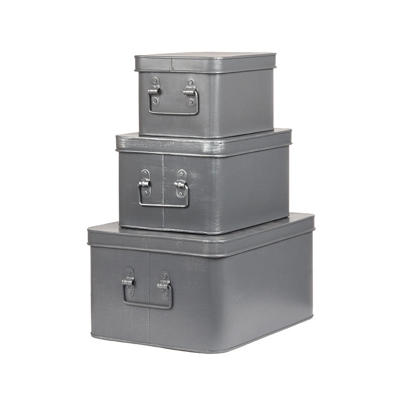 LABEL51 Media Storage Box - Grijs - Metaal - M