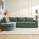 MySofa Alma | Groen | Divan Links + 2,5 zits | 5 jaar garantie