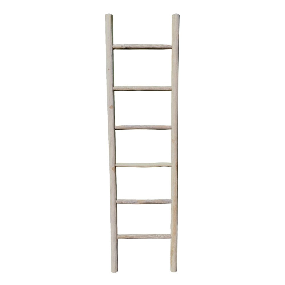 Ronde houten ladder