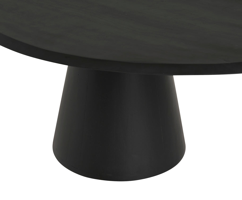 Salontafel 120, geometrisch, Zwart