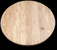 Eetkamertafelblad Rond Massief Teak 120