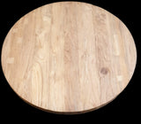 Eetkamertafelblad Rond Massief Teak 120