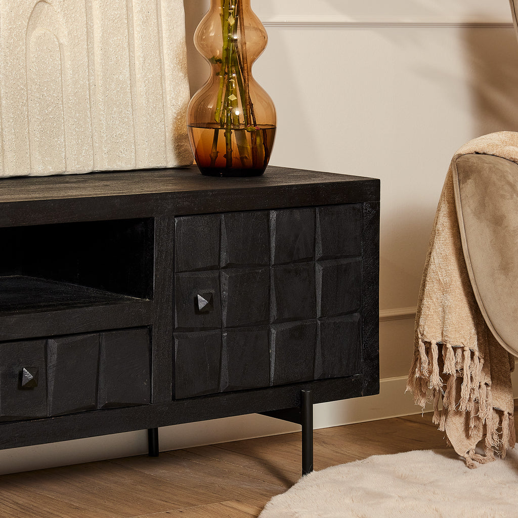 Tv-meubel Brandy Black | 150 cm