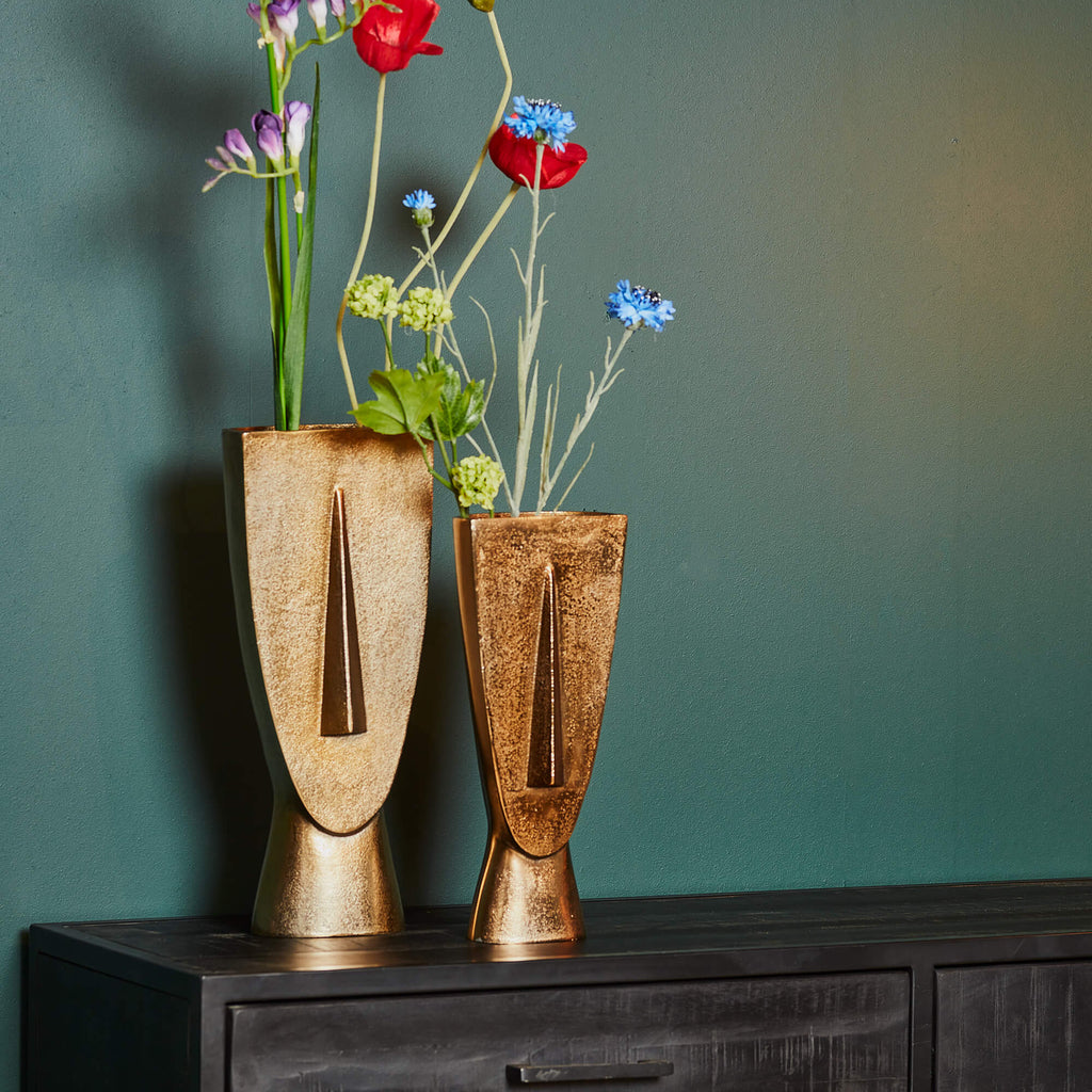 Vaas Fin - Antiek goud | Groot