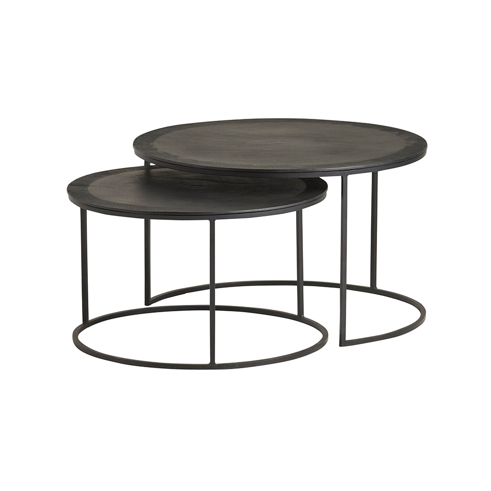 Verona salontafel set van 2, Zwart